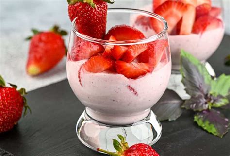 Receita De Mousse De Morango Sobremesa Refrescante