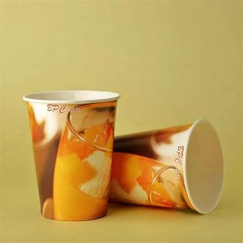 Plain And Printed Paper Cup 250 ML 230 GSM PRE PRINTED PAPER CUPS