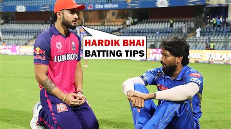 Riyan Parag Consoling Hardik Pandya And Taking Batting Tips From Him