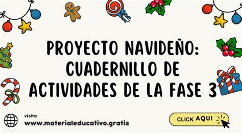 Proyecto navideño Cuadernillo de actividades de la fase 3