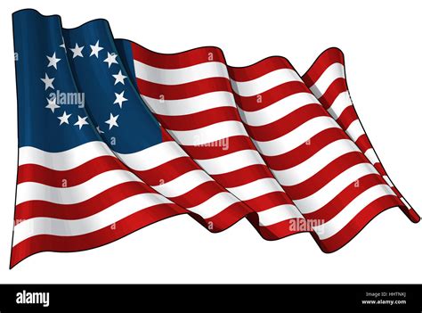 American flag revolutionary war hi-res stock photography and images - Alamy