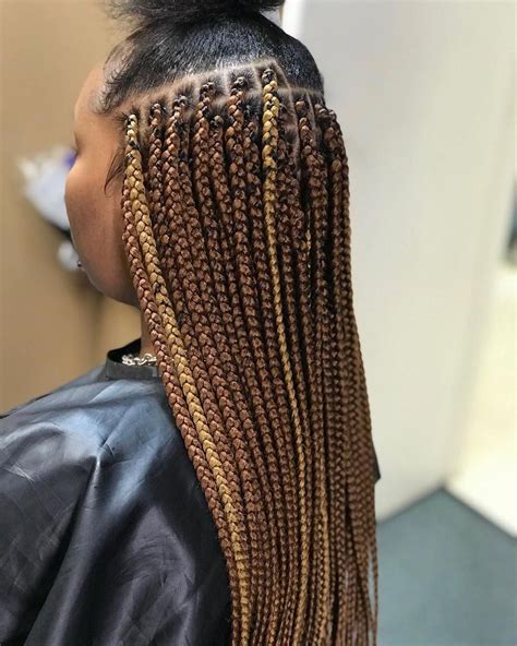 27 Hair Color Knotless Braids