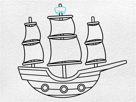Draw a Pirate Ship - HelloArtsy