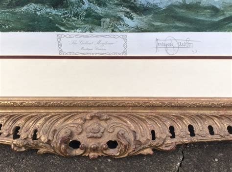Montague Dawson Signed Lithograph Of The Mayflower 1300 Proof Blind