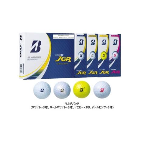 Bridgestoneブリヂストンゴルフボール Tour B Jgr 2023年モデル 12球入 マルチカラーパックホ