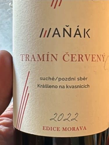 Aňák Tramín Červený Pozdni Sběr Vivino US