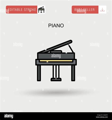 Piano Simple Vector Icon Stock Vector Image And Art Alamy