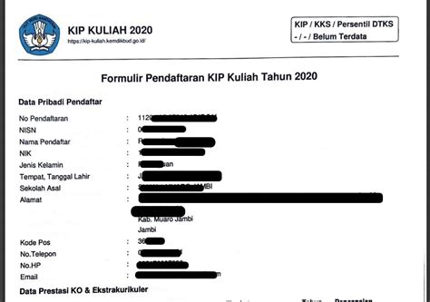Contoh Formulir Pendaftaran Ekstrakurikuler Materi Belajar Online