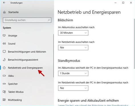 Energiesparplan Einstellungen In Windows Ndern