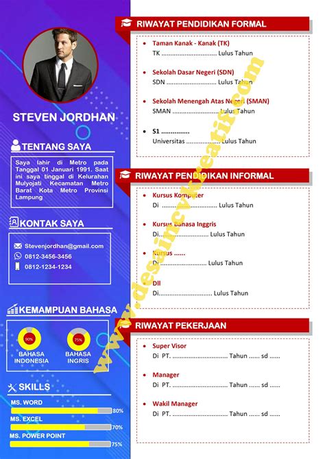 Cara Membuat Cv Di Ms Word Hutomo