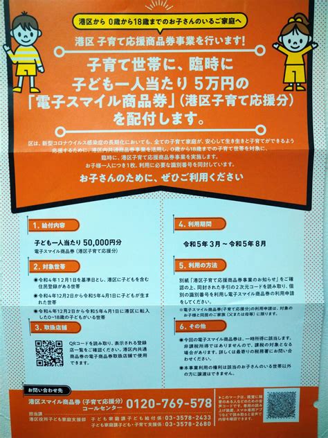 東京 港区 子育て世帯支援へ 子ども1人に5万円分の商品券 Kb Press