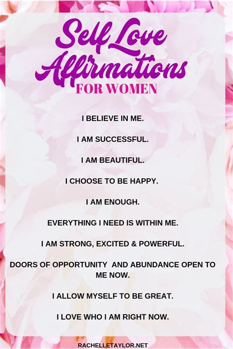 Printable Self Love Affirmations