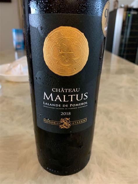 2020 Château Maltus Lalande de Pomerol France Bordeaux Libournais