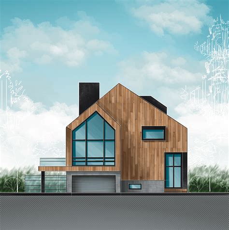 Архитектурный скетч on Behance