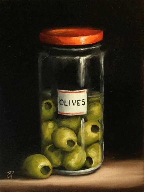 Jar Of Olives Still Life By Jane Palmer Art Artfinder Still Life