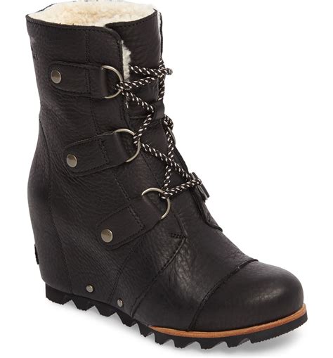 Sorel Joan Of Arctic Wedge Genuine Shearling Bootie Women Nordstrom