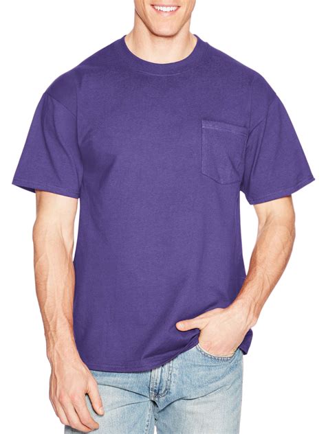 Hanes Men S Premium Beefy T Short Sleeve T Shirt With Pocket Up To