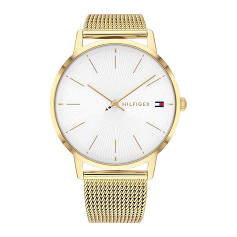 Reloj Tommy Hilfiger Acero Dorado Con Blanco 1782245 TOMF M 6 Mostperu