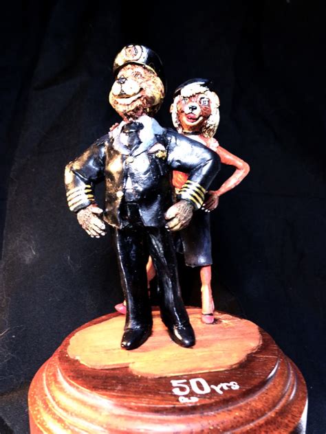 Wip French Apache Dancer And Qantas Pilot Teddybears 100mm