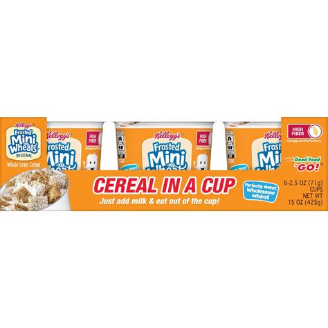 Kelloggs® Frosted Mini Wheats® Cereal In A Cup Snacks Kellanova