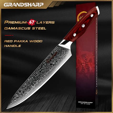 Grandsharp Layers Japanese Damascus Stainless Steel Chef Knife