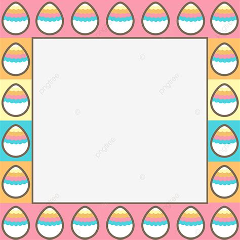 Easter Egg Border Clipart Hd PNG Rainbow Easter Eggs Border Rainbow