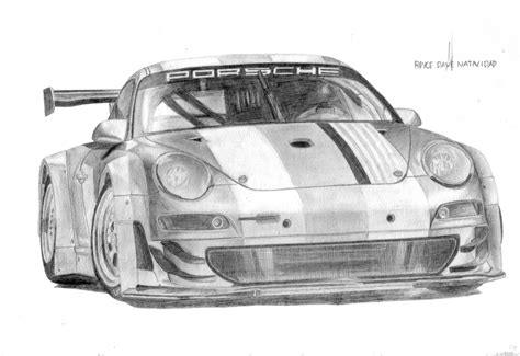 Porsche 911 Gt3 Rsr Drawing By Vinjiro On Deviantart