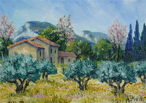 Mas En Provence Dans Les Alpilles Peintre Paysagiste Paysage