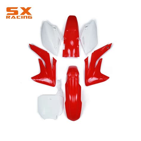 Motorcycle 7 PCS Body Plastic Cover Fender Mudguards Kit Set For HONDA ...