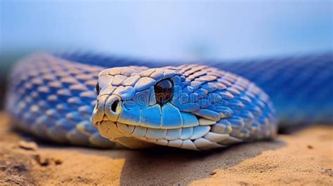 Blue Viper, Venomous and Poisonous Snake. Generative Ai Stock Image ...