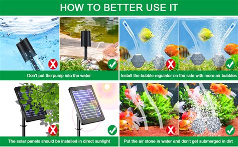 Solar Pond Aerator With Air Pump 3 Modes18h36h72h