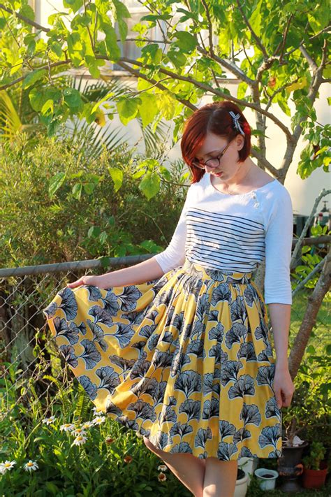 Diy Gathered Skirt Tutorial Carbon Chic