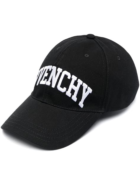 Givenchy Logo Embroidered Baseball Cap In Black Modesens