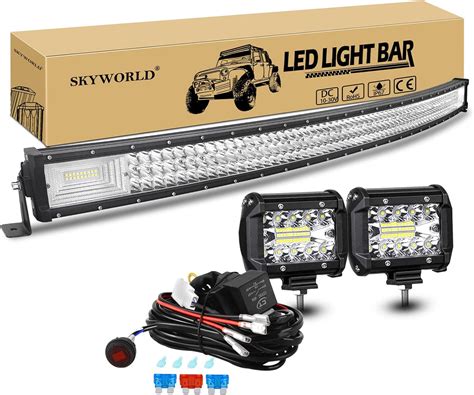 Amazon SKYWORLD Barra De Luz LED Curvada De 50 Pulgadas 64800