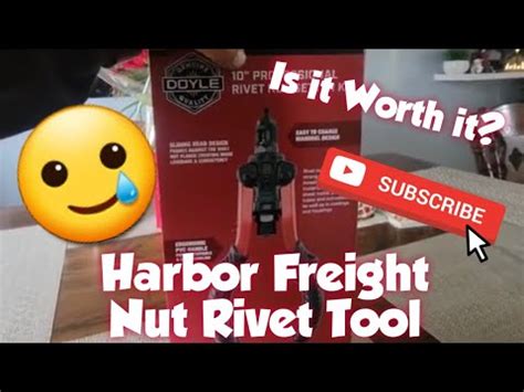 Item Unboxing Doyle Rivet Nut Tool Kit From Harbor Freight YouTube