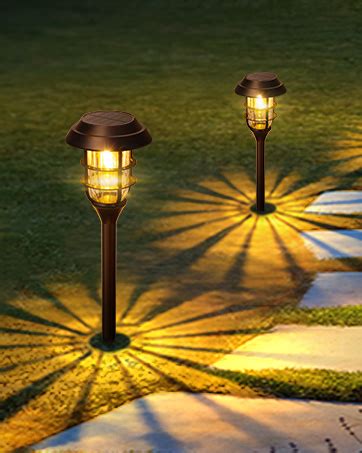 Letmy Solar Pathway Lights Outdoor Pack Bright Solar Lights Outdoor