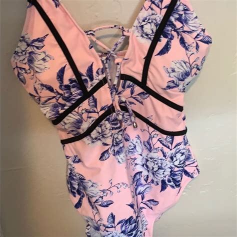 Cupshe Swim One Piece Floral Swimsuit Poshmark