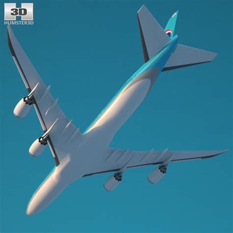 Boeing 747 8I Korean Air Modelo 3D Descargar Avión comercial on