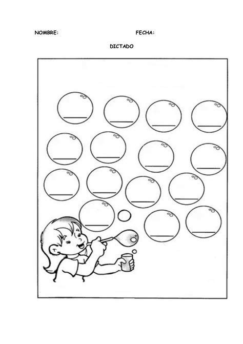 Resultado De Imagen De Plantilla Para Dictado De Numeros