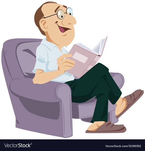 Cartoon Person Reading A Book