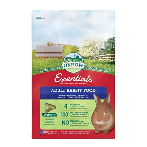 Oxbow Pet Products Essentials Adult Rabbit Food Lbs Dry Walmart