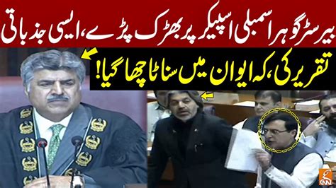 Watch Barrister Gohar Blasting Speech In National Assembly Silence