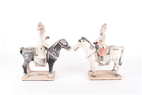 Lot 146 A Pair Of Chinese Equestrian Funerary