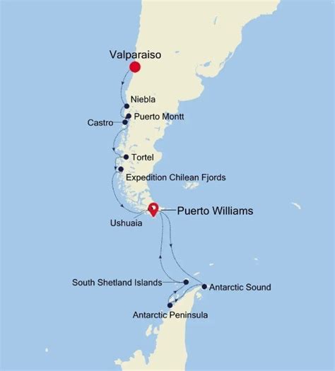 Valparaiso To Puerto Williams Antarctica Patagonia Luxury Cruise