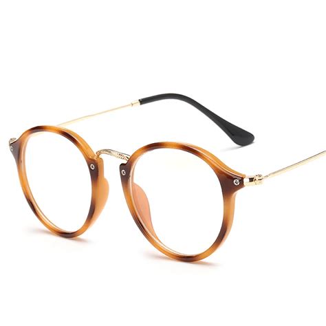 Fashion Highlight Oval Metal Glasses Frame Vintage Style Glasses Frame