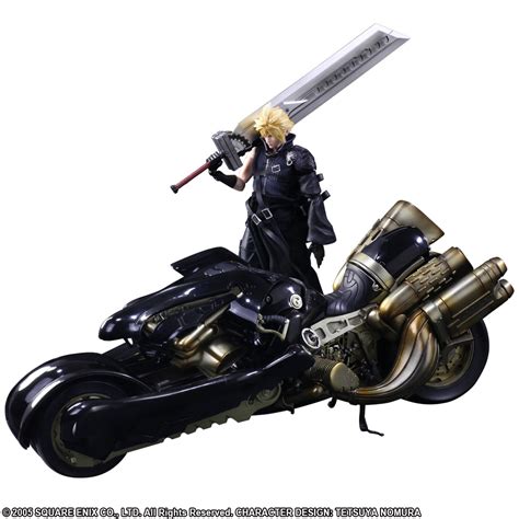 Final Fantasy Vii Advent Children Play Arts Kai Cloud Strife And Fenrir