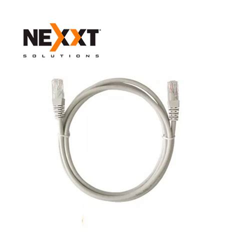 CABLE DE RED UTP PATCH CORD NEXXT CAT6 CERTIFICADO 3 PIES GRIS AZUL