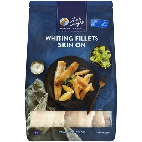 Just Caught Whiting Fillets Skin On 1kg Woolworths