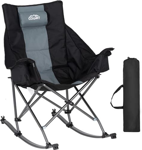 Oversized Rocking Camping Chair Fully Padded Rocking Chair With Cooler