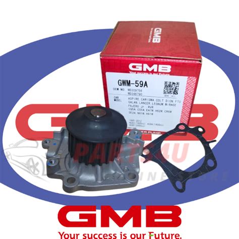 GMB Engine Water Pump GWM 59A For Mitsubishi MIVEC 4G92 4G93 4G94